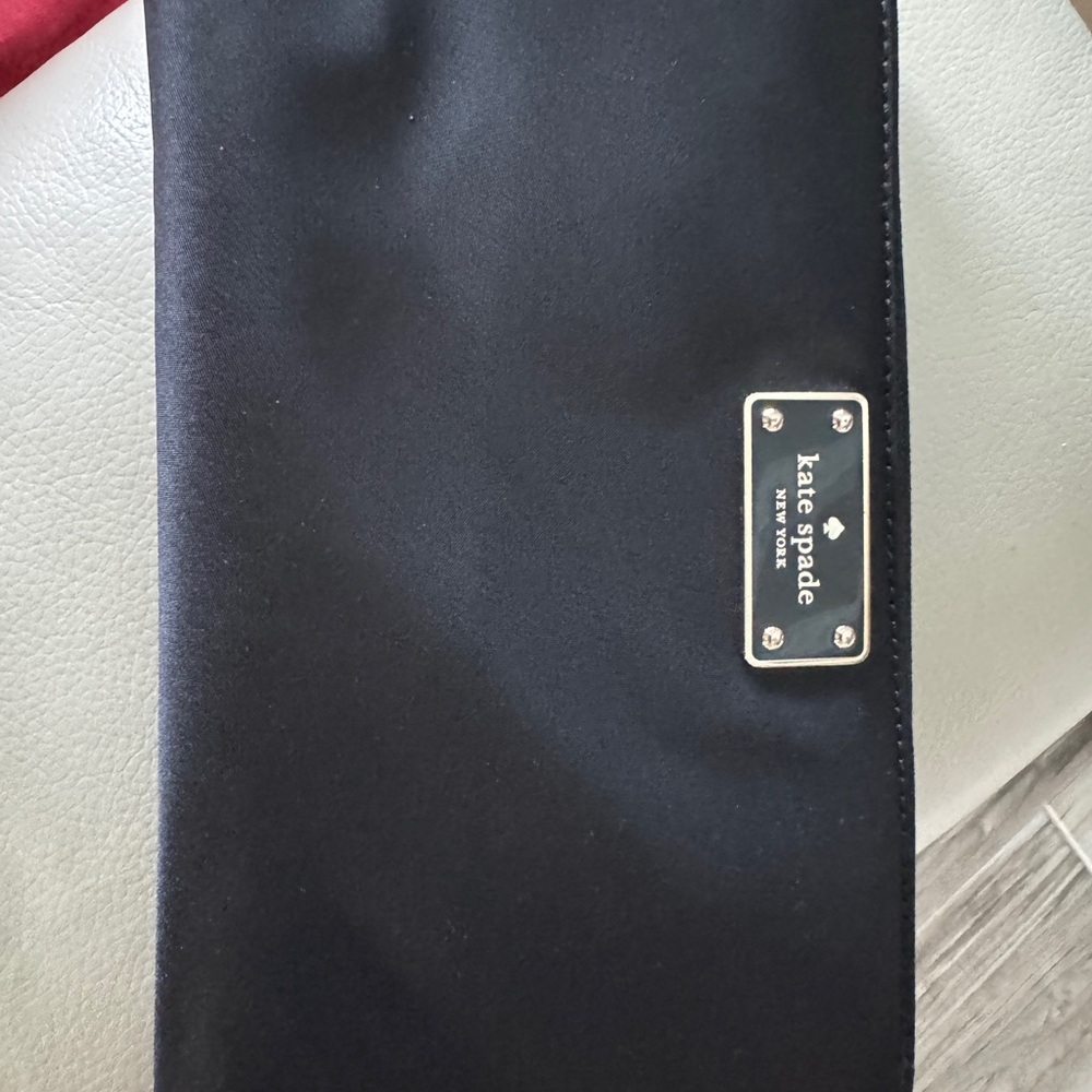 Kate Spade Black zip around large wallet
